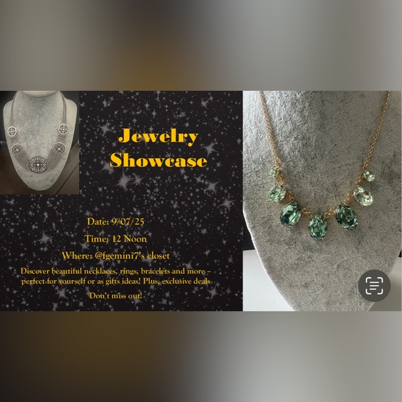 Jewelry - Elegant Green Gemstone Necklace